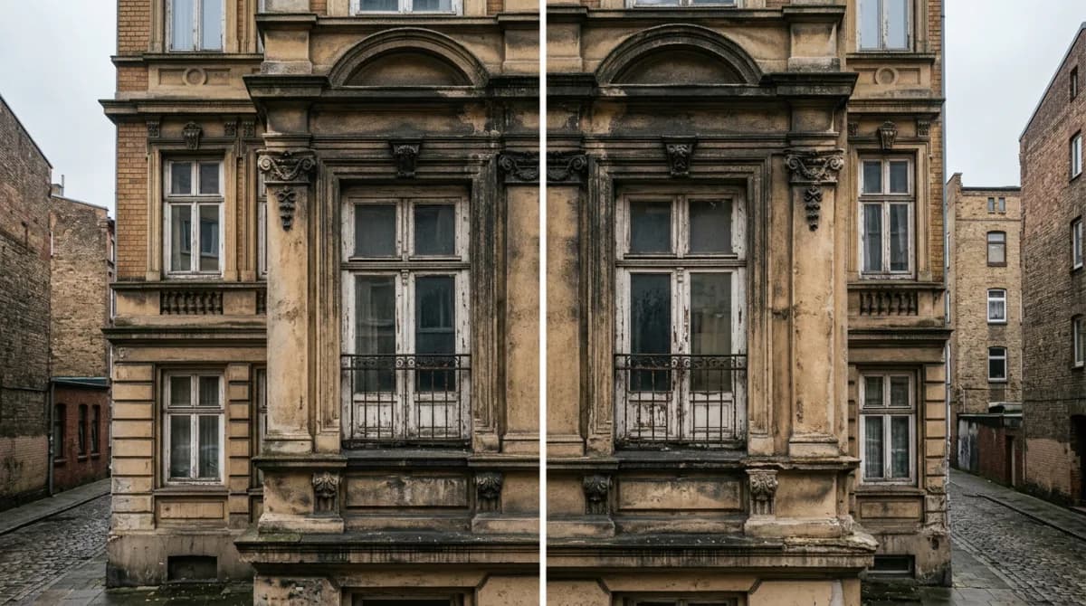 Hamburger Altbaufassade als Symbolbild – kein Nachweis eines Asbestbefunds